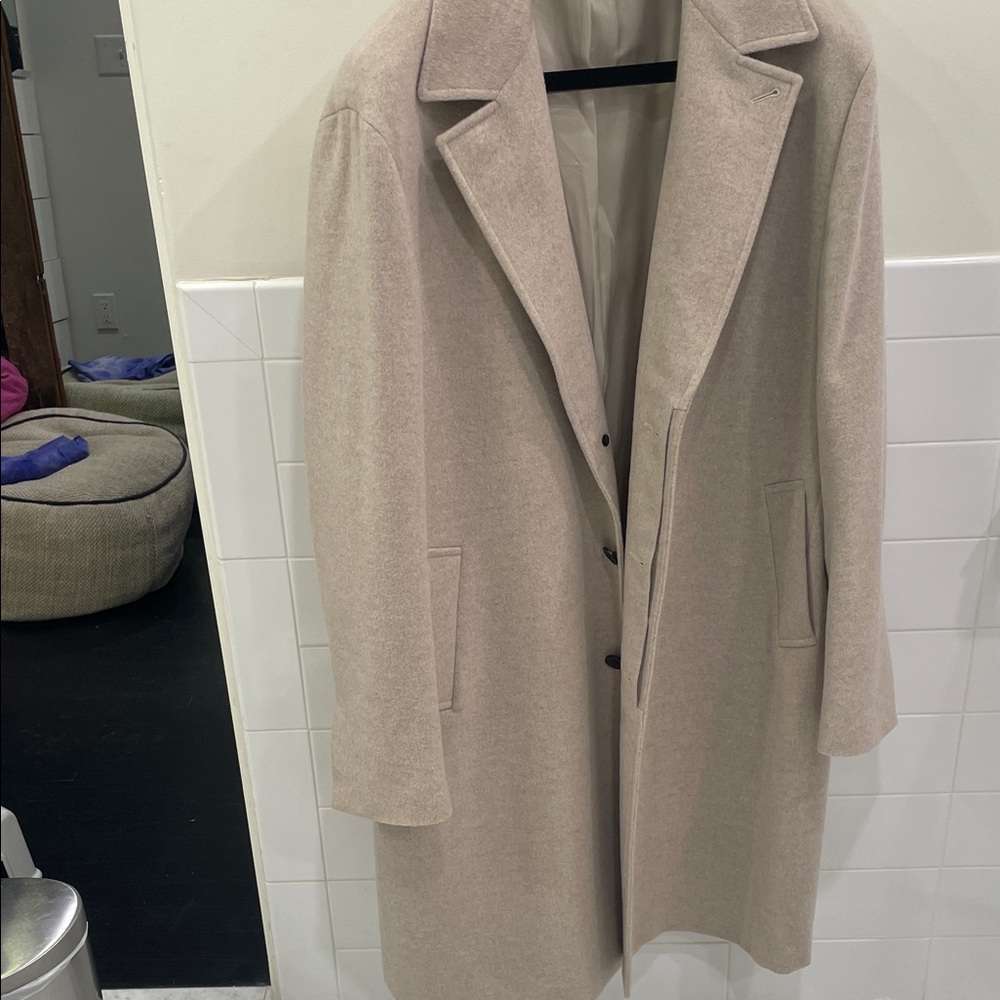 Men's Classic Beige Overcoat